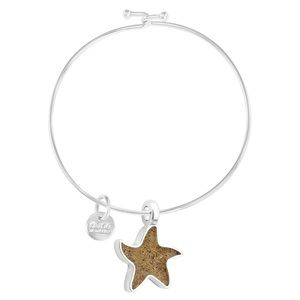 Dune Jewelry Starfish Bangle Bracelet Steel / Sand